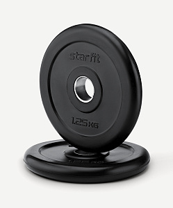 Диск обрезиненный BB-202, d=26 мм, 1,25 кг, пара