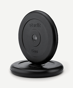 Диск обрезиненный BB-202, d=26 мм, 5 кг, пара